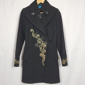 Black Coat Gold Embroidery #1993